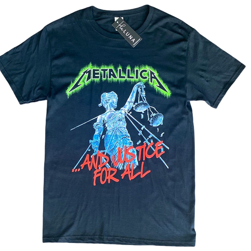 NWT! Metallica "Justice for all" Band Graphic Tee